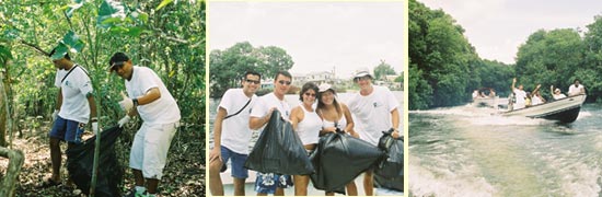 belize beach cleanup project